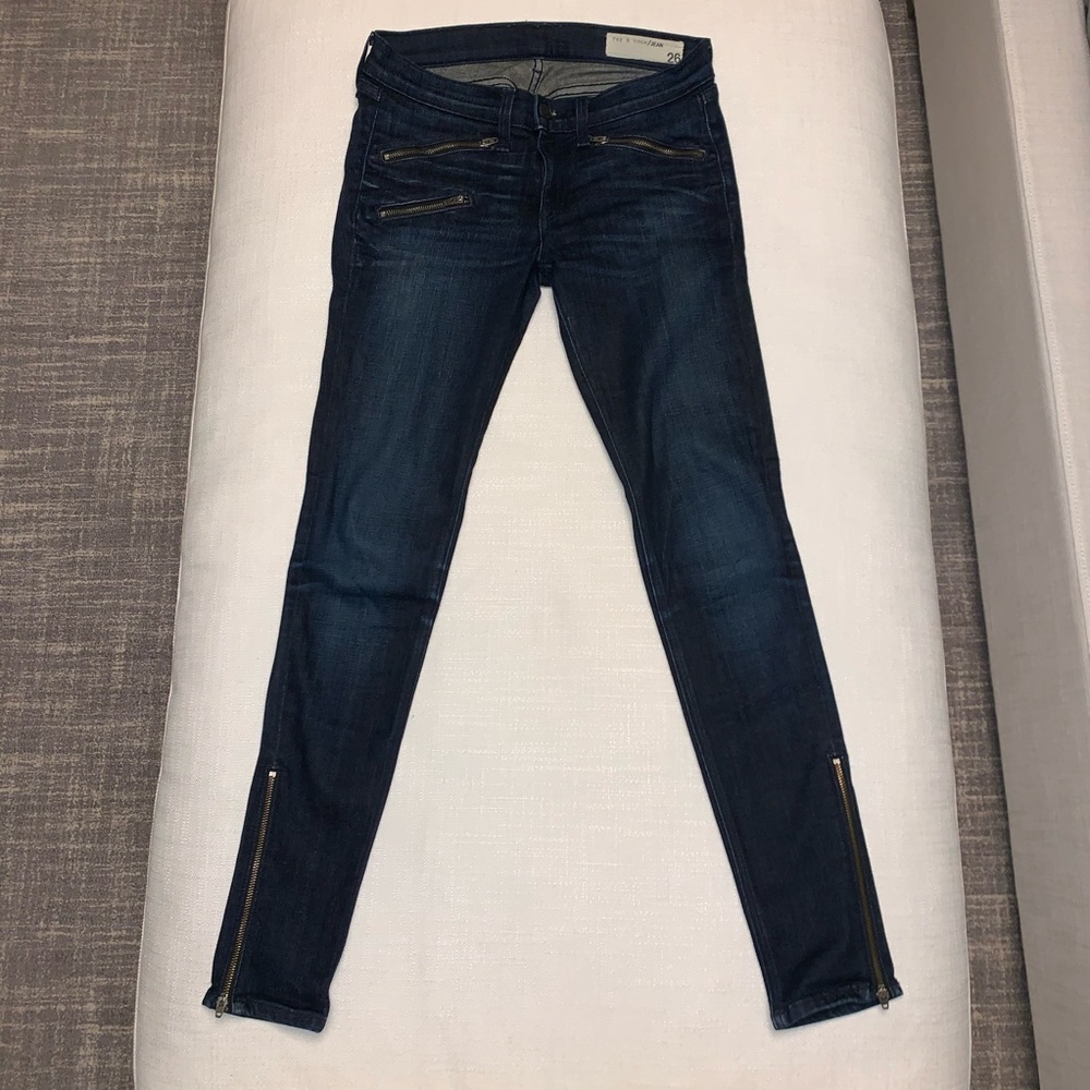 Rag & Bone Zip Detail Skinny Jean